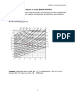 The Enthalpy - Entropy Diagram For Steam (MOLLIER CHART) : Problems On Processes of Vapors