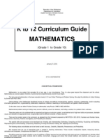 Mathematic - K To 12 Curriculum Guide