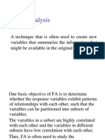 Factor Analysis