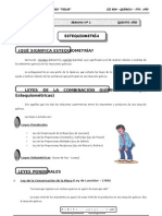 III BIM - QUIM - 5TO. AÑO - GUIA #1 - Estequiometría