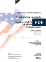 Umerical Analysis of The Fatigue and Reliability of Wind Turbine Component5 I I' I