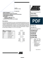 Two-Wire Automotive Temperature Serial EEPROM: Features