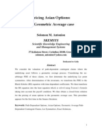 Pricing Asian Options: The Geometric Average Case: Skemsys