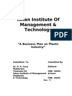 Business Study On Plastic Industry New Format