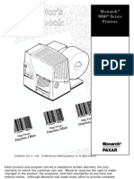 Monarch 9800 Series Printers: TC9840OH Rev. A 11/98 ©1998 Monarch Marking Systems, Inc. All Rights Reserved