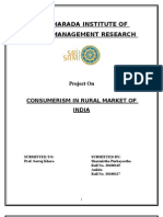 Sri Sharada Institute of Indian Management Research: Project On Consumerism in Rural Market of India