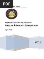 Pastors and Leaders Symposium 2012 For Bishop Davis