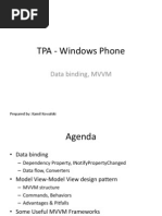 TPA - Windows Phone: Data Binding, MVVM