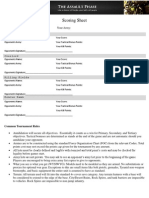 Scoring Sheet: Common Tournament Rules