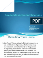 Union Management Relations