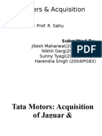 Mergers and Acquisition - TATA-JLR at Garg