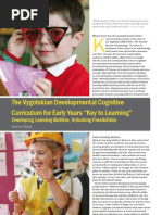 The Vygotskian Developmental Cognitive Curriculum For Early Years Key To Learning by Galina Doyla