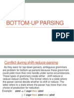 Bottom Up Parse