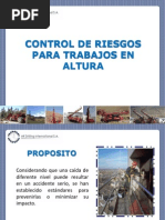 Control de Riesgos para Trabajos en Altura