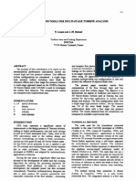 Advanced CFD Tools For Multi-Stage Turbine Analysis: Algebraic