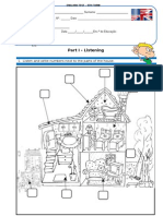 Part I - Listening: 1. Listen and Write Numbers Next To The Parts of The House