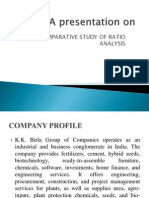 Comparative Study of Ratio Analysis