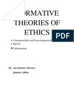 Normative Theories of Ethics