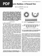 Linear Electric Machines - A Personal View