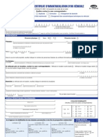 Cerfa 13750-03 Demande Certificat Immatriculation Vehicule 2011