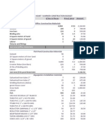 The Father's Heart 2012 Construction Budget.