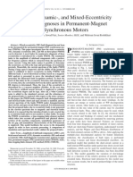 Static-, Dynamic-, and Mixed-Eccentricity Fault Diagnoses in Permanent-Magnet Synchronous Motors