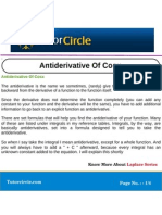 Anti Derivative of Cosx