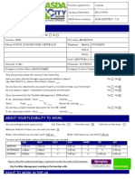 City Facilities Management - ASDA Cleaning - Application Form