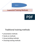 Traditional Training Methods