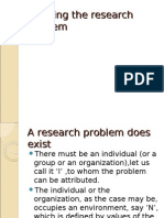 Defining The Research Problem