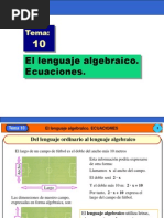 Lenguaje Algebraico