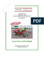 Campey - TIP - Greens Spiker Seeder - Pull Behind - Opertors Manual - 2010