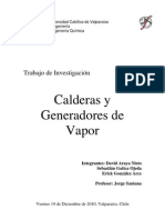 Calderas y Gene Rad Ores de Vapor