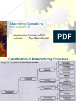 Week 11 Ch21 22 Machining Operations