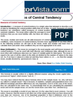 Measures of Central Tendency