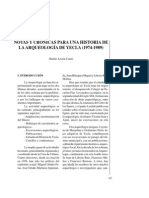 Notas y Crónicas para Una Historia de La Arqueología de Yecla.