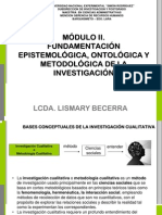 Fundamentación Epistemológica, Ontológica y Metodológica de La Investigación