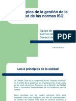 8 Principios de Calidad Según La Norma Iso