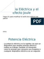 Potencia Eléctrica y El Efecto Joule