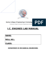 Ic Engines Laboratory Manual