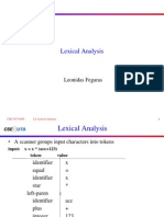 Lexical Analysis: Leonidas Fegaras