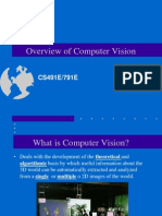 Overview of Computer Vision: CS491E/791E