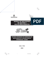 Manual de Indicadores de Gestion de Medicamentos Sismed