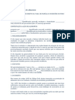 Contestação À Ação de Alimentos - MODELO