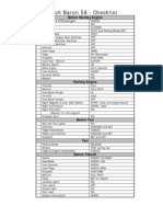 Beech Baron58 Checklist VAL