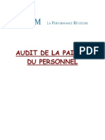 Audit de La Paie Et Du Personnel