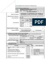 Convocatoria Y Datos Generales Del Proceso de Contratación