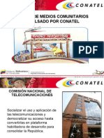 Presentacion de Medios Comunitarios CONATEL