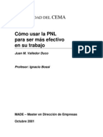 Cómo Usar La PNL para Hacer Más Efectivo en Su Trabajo - Valledor