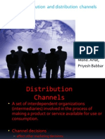 Physical Distribution and Distribution Channels: Presented By: Lavina Garg, Mohd. Arfat, Priyesh Babbar